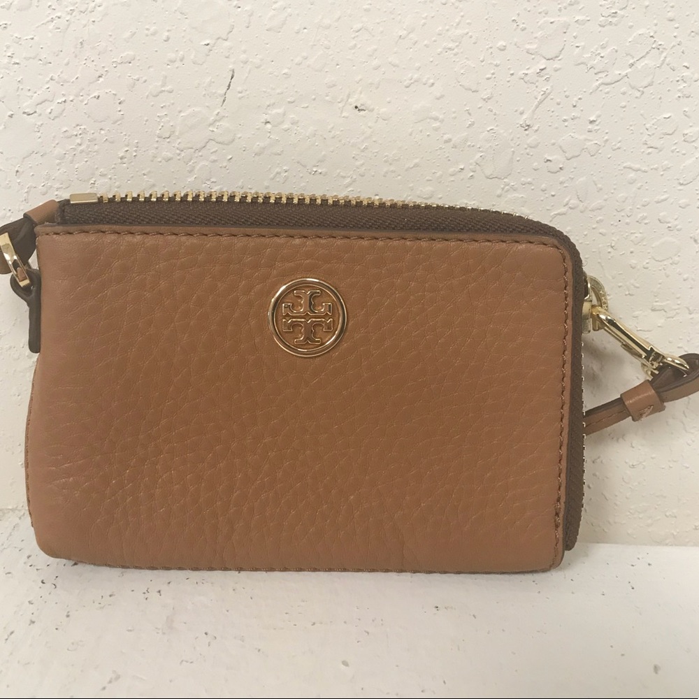 Tory Burch Robinson Pebbled Convertible Wristlet